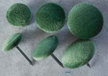 Polsterknöpfe mit Nagel Mikrofaser Gras