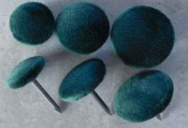 Polsterknöpfe mit Nagel Mikrofaser Moos