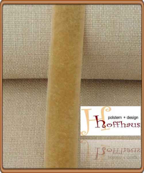 Klettband zum aufnähen 20 mm Breit Farbe beige